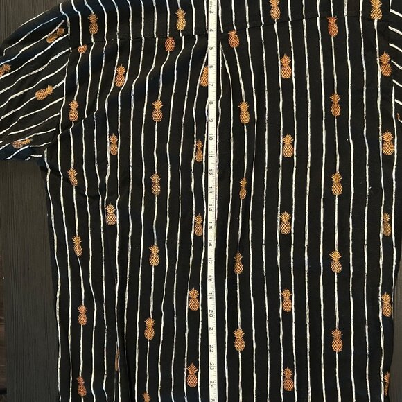 Angels By The Sea Hawaiian Pineapple Short Sleeve Button Up - Mens XL - Picture 5 of 10